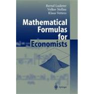 Mathematical Formulas For Economists