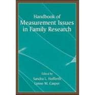 Handbook of Measurement Issues in Family Research