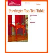 Fine Woodworking's Porringer-top Tea Table Plan