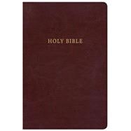 KJV Large Print Personal Size Reference Bible, Classic Burgundy LeatherTouch Red Letter, Ribbon Marker, Smythe-Sewn, Two-Column Text, Concordance, Presentation Page, Full-Color Maps, Easy-to-Read Font Size