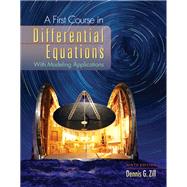 First Course in Differential Equations, Non-Media Edition