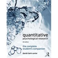 Quantitative Psychological Research: The Complete Student's Companion,9781138226180