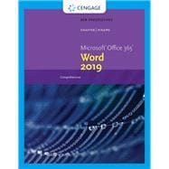 New Perspectives MicrosoftOffice 365 & Word  2019 Comprehensive