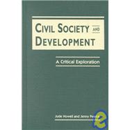 Civil Society and Development: A Critical Exploration