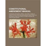 Constitutional Amendment Manual
