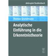 Analytische Einfuhrung in Die Erkenntnistheorie