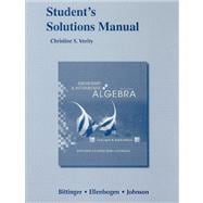 Student Solutions Manual for Elementary and Intermediate Algebra Concepts and Applications