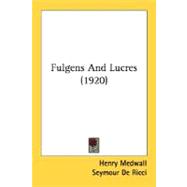Fulgens And Lucres 1920