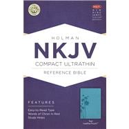 NKJV Compact Ultrathin Bible, Teal LeatherTouch