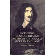Licensing, Censorship and Authorship in Early Modern England Buggeswords