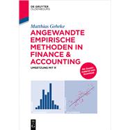 Angewandte Empirische Methoden in Finance & Accounting