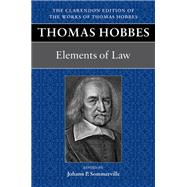 Thomas Hobbes: Elements of Law