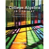 College Algebra in Context