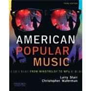 American Popular Music From Minstrelsy to MP3,9780195396300