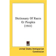 Dictionary Of Races Or Peoples