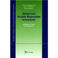 Ethical and Socially Responsible Investment