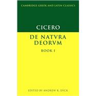 Cicero:  De Natura Deorum  Book I