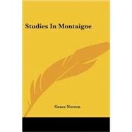 Studies in Montaigne
