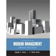 Modern Management Concepts and Skills