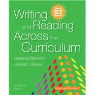 Writing and Reading Across the Curriculum, MLA Update Edition