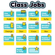 Aqua Oasis Class Jobs Mini Bulletin Board