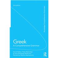 Greek: A Comprehensive Grammar of the Modern Language,9781136626333