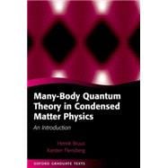 Many-Body Quantum Theory in Condensed Matter Physics An Introduction