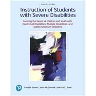 Instruction of Students With Severe Disabilities,9780135116340