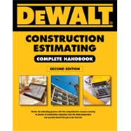 DEWALT Construction Estimating Complete Handbook Excel Estimating Included