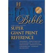 KJV Super Giant Print Reference Bible, Black Simulated Leather