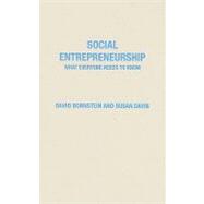 Social Entrepreneurship What Everyone Needs to Know®