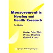 Measurement In Nursing And Health Research