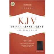 KJV Super Giant Print Reference Bible, Black Imitation Leather Indexed