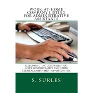 Work-at-home Company Listing for Administrative Assistants