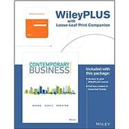 Contemporary Business, 17th Edition Loose-Leaf Print Companion with WileyPLUS Learning Space LMS Card Set