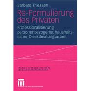 Re-Formulierung des Privaten