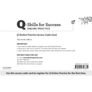 Q: Skills for Success Student Access Code Card (sold separately)