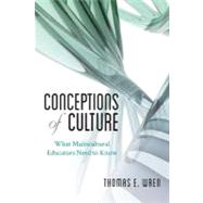 Conceptions of Culture What Multicultural Educators Need to Know