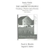 Supplement: Study Guide, Volume I - American People, Volume II - Since 1865 (Chapters 16-31), The 6/