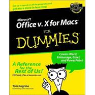 Microsoft Office V. 10 for Macs for Dummies