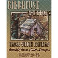 Birdhouse in the Woods Cross Stitch Pattern