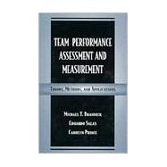 Team Performance Assessment and Measurement: Theory, Methods, and Applications