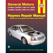 General Motors Cadillac Deville and Seville Automotive Repair Manual