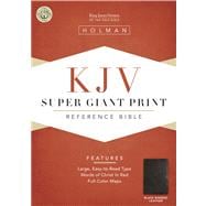 KJV Super Giant Print Reference Bible, Black Bonded Leather
