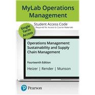MyLab Operations Management with Pearson eText--Access Card--for Operations Management: Sustainability and Supply Chain Management