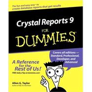 Crystal Reports 9 For Dummies