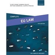 Complete EU Law Text, Cases, and Materials