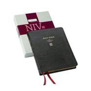 Holy Bible: New International Version, Wide-Margin Reference, Black French Morocco Leather