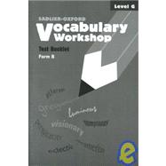 Vocabulary Workshop Test Booklet Level G - Form B