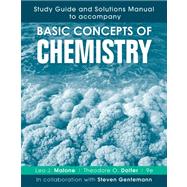 Study Guide and Solutions Manual to accompany Basic Concepts of Chemistry, 9e